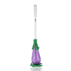 Empire Glassworks Eggplant Dabber with purple glass handle and metal working end