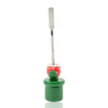 Empire Glassworks Piranha Plant Dabber with red spotted glass detail and metal working end