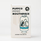 Empire Glassworks Avenge the Arctic Puffco Pivot glass mouth piece with frosty polar-inspired artwork.