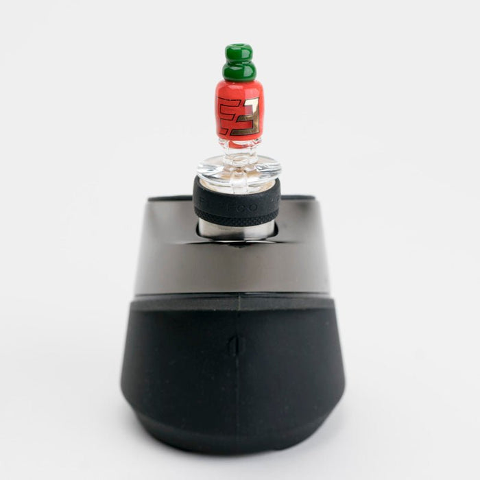 Empire Glassworks Sriracha Bottle Puffco Peak Glass Carb Cap - Empire Smokes