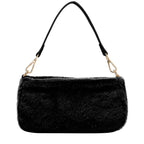 Every Other Baguette Cross Body Shoulder Bag - Black