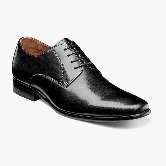 Florsheim Mens Postino Black Lace-up Oxford Leather Dress Shoes - The Suit Depot