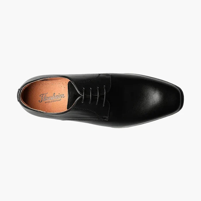 Florsheim Mens Postino Black Lace-up Oxford Leather Dress Shoes - The Suit Depot