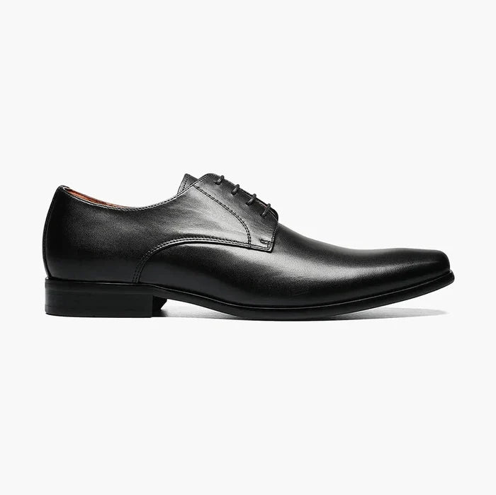 Florsheim Mens Postino Black Lace-up Oxford Leather Dress Shoes - The Suit Depot