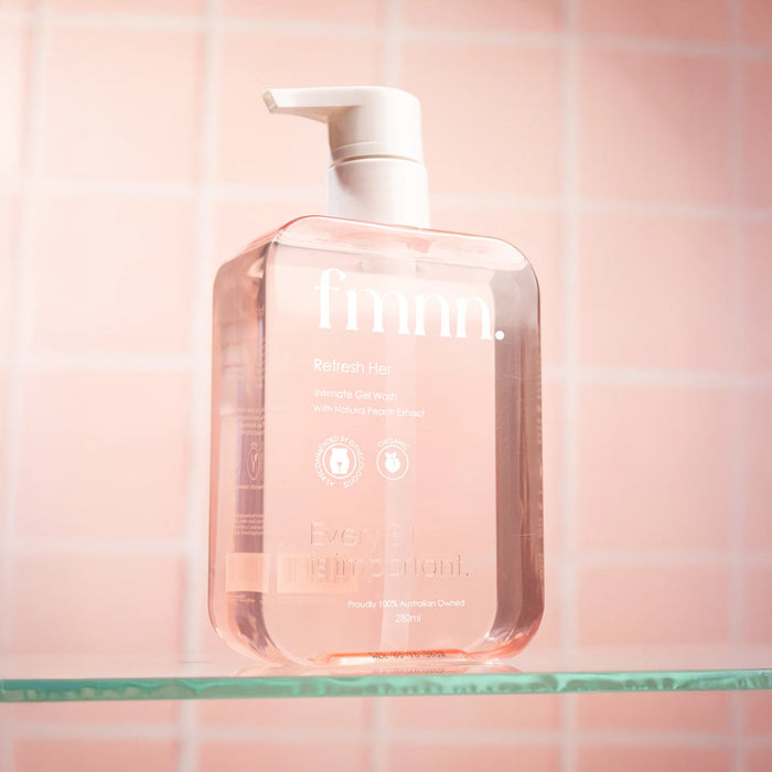 FMNN Refresh Her Intimate Gel Wash - Peach - 280ml