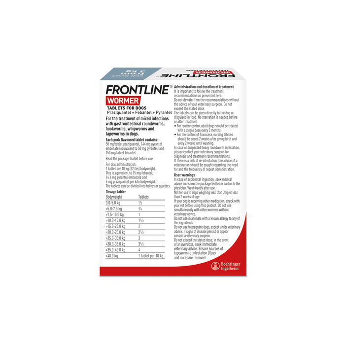 Frontline Wormer Reverse