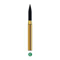 G/249-015  (862)  10-Pk , Multi use Gold Diamond Burs Flame Needle Shaped