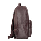 Brown Genuine Leather Backpack for Men and Women for Travel and Everyday Use-sdie view