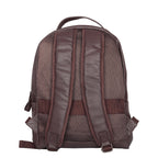 Brown Genuine Leather Backpack for Men and Women for Travel and Everyday Use-back view