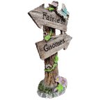 Gnome Decorations Fairies and Gnomes Sign, 6 inch