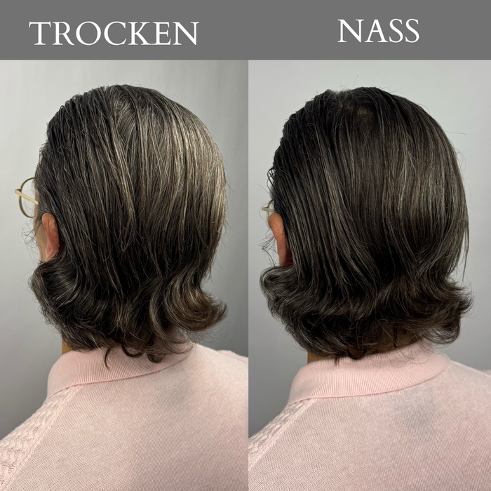 Mertens Frisur trocken und nass