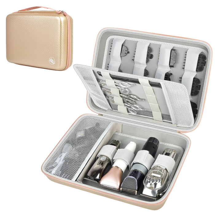 Professional Hair Clipper Travel Case | ALKOO – Gold – protective case product view