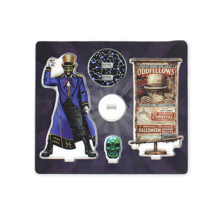 Halloween Horror Nights 2026 Dr. Oddfellow Acrylic Set