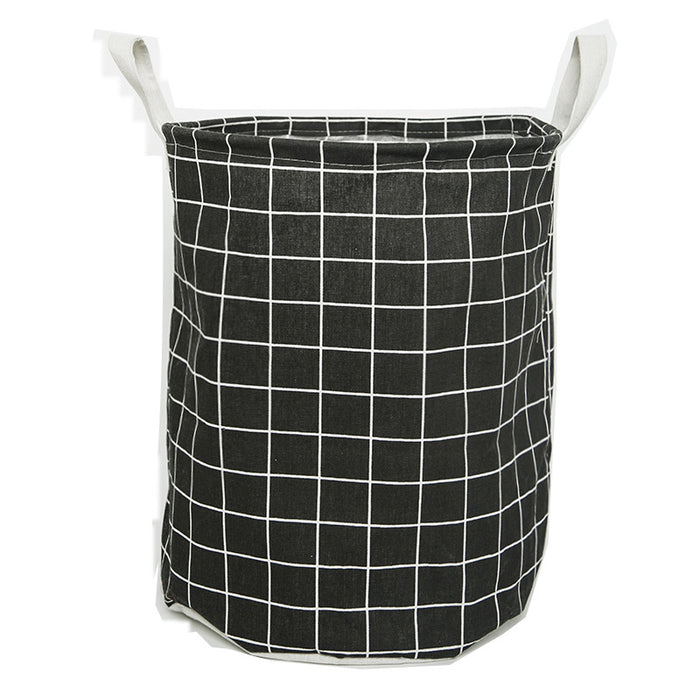 HD650 - Black Checkered Foldable Laundry Basket