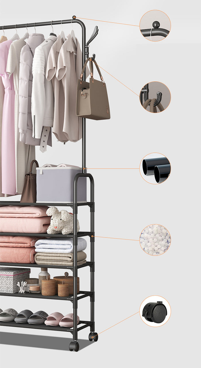 HD675 - Storage Shelves Clothes Rack