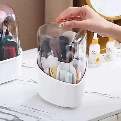 HeartGlow Rotating Makeup Brush Stand