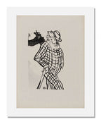 MFA Prints archival replica print of Henri de Toulouse-Lautrec, Chanteur Americain from the Museum of Fine Arts, Boston collection.