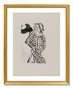 MFA Prints archival replica print of Henri de Toulouse-Lautrec, Chanteur Americain from the Museum of Fine Arts, Boston collection.