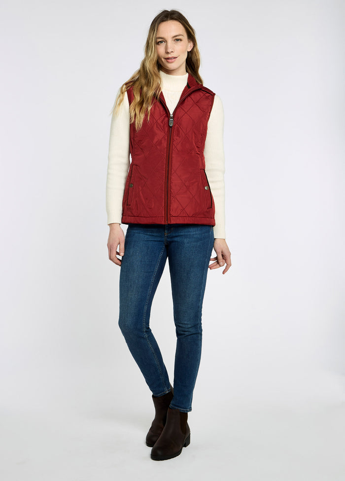 Heywood Women's Quilted Gilet - Red Pepper