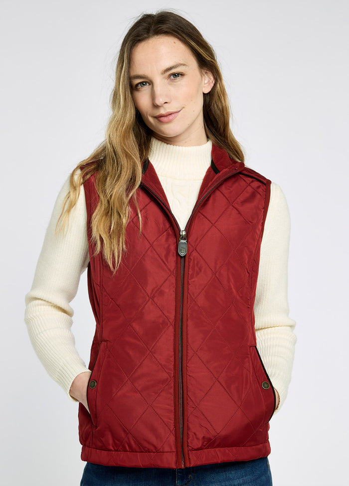 Heywood Women's Quilted Gilet - Red Pepper