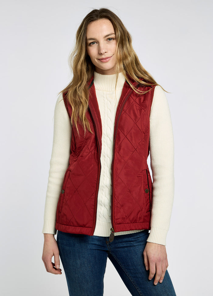 Heywood Women's Quilted Gilet - Red Pepper