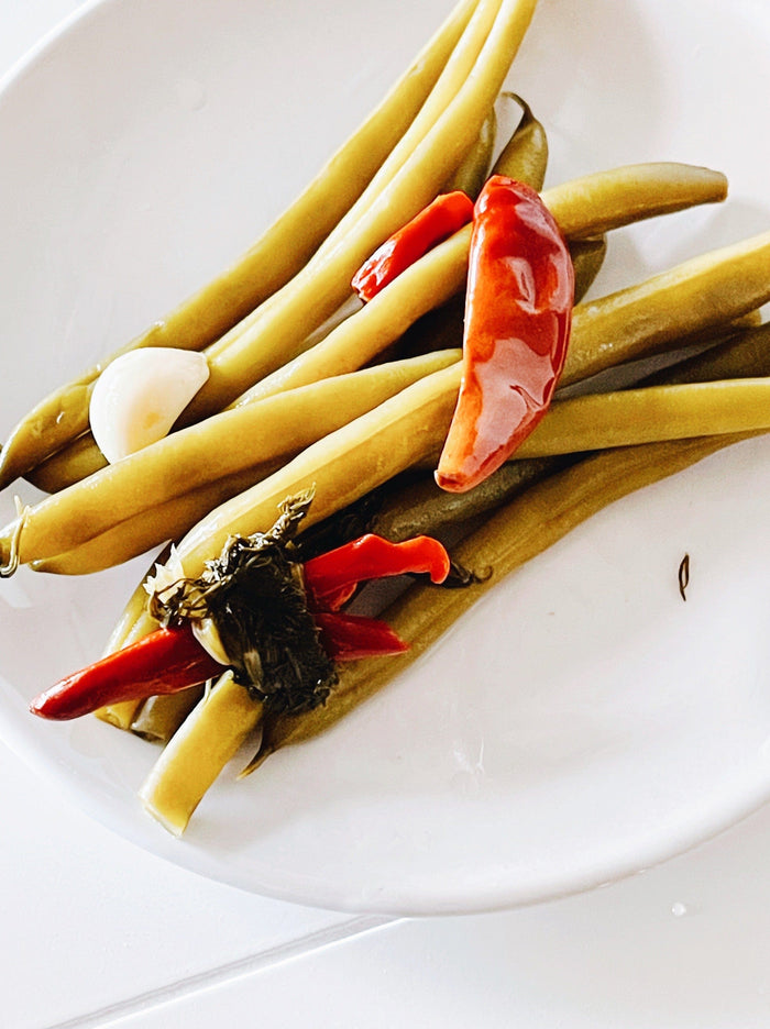 pickled green beans, pickled vegetables, Wendi's Good Things Market