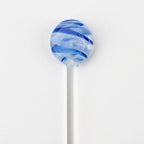Home Blown Glass Swizzle Stick Hot Wand - Blue Dream - Empire Smokes