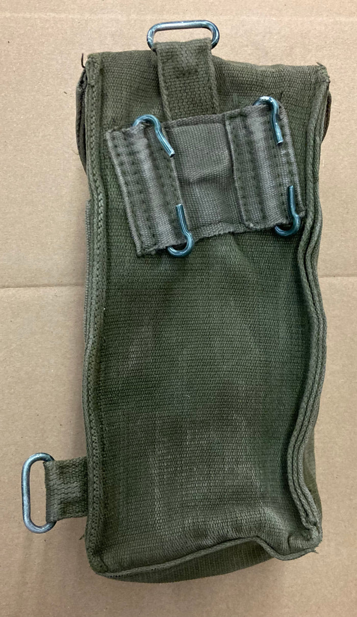 British P58 Left Side Ammunition Pouch – Cold War Era Surplus Cotton Canvas Web Equipment