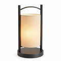 Integrated LED Bedside Table Lamp with Wood Base