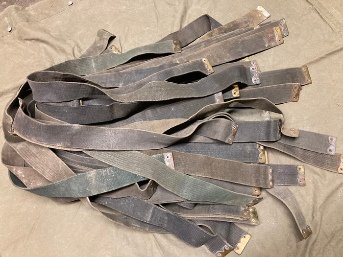 Irish National Army P08 Shoulder Strap Brace – Rare Black 1908 Pattern, 2"x50" Brass Buckle