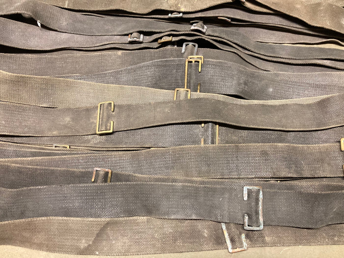 Irish National Army P08 Shoulder Strap Brace – Rare Black 1908 Pattern, 2"x50" Brass Buckle