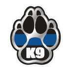 K9 Paw - Thin Blue Line Sticker - JS1