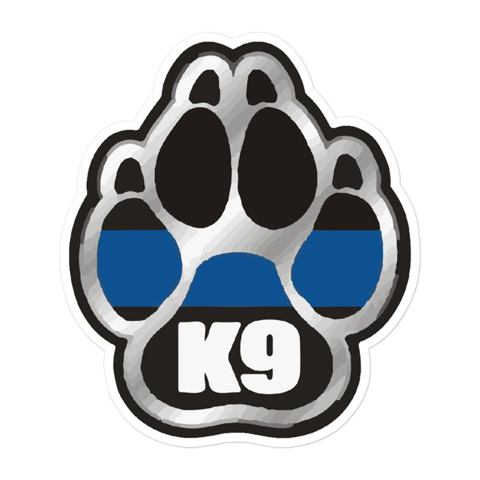 K9 Paw - Thin Blue Line Sticker - JS1