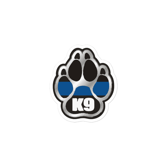 K9 Paw - Thin Blue Line Sticker - JS1