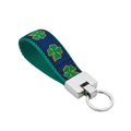 NAVY-SHAMROCK-DOG-KEY-RING