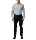 Label E Black Regular Fit Cotton Stretch Five-pocket Corduroy Pants - The Suit Depot