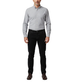 Label E Black Regular Fit Cotton Stretch Five-pocket Corduroy Pants - The Suit Depot