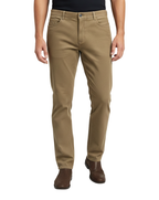 Label E Brown Regular Fit Cotton Stretch Five-Pocket Corduroy Pants