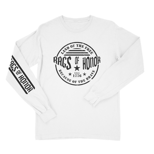 "Land of the Free, Because of the Brave" Unisex Long Sleeve