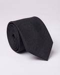 Letteriello Black Textured Weave Italian Silk Neck Tie