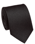 Letteriello Black Woven Grenadine Silk Neck Tie - The Suit Depot