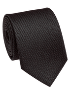 Letteriello Black Woven Grenadine Silk Neck Tie - The Suit Depot