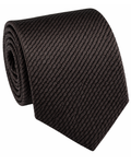 Letteriello Dark Brown Woven Grenadine Silk Neck Tie