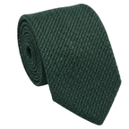Letteriello Green Woven Grenadine Silk Neck Tie