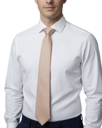 Letteriello Peach Woven Grenadine Silk Neck Tie