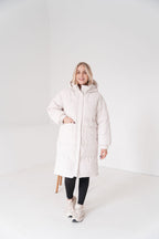 Lonneke - Manteau Long Femme Duvet avec Capuchon