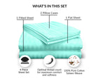 Aqua Blue Stripe Sheets set