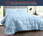 Light Blue Pinch Comforter