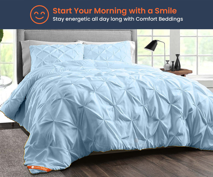 Light Blue Pinch Comforter