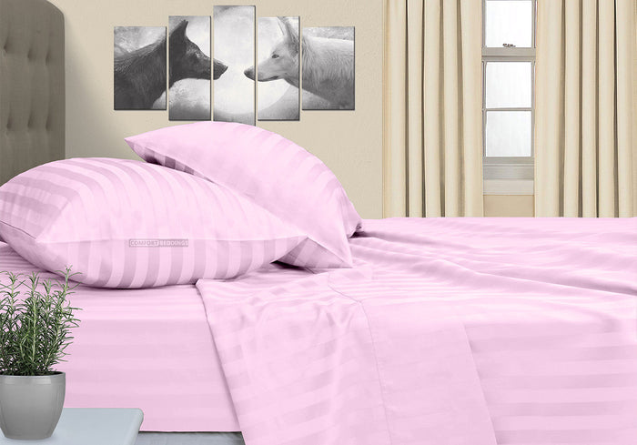 Pink Stripe RV Sheets